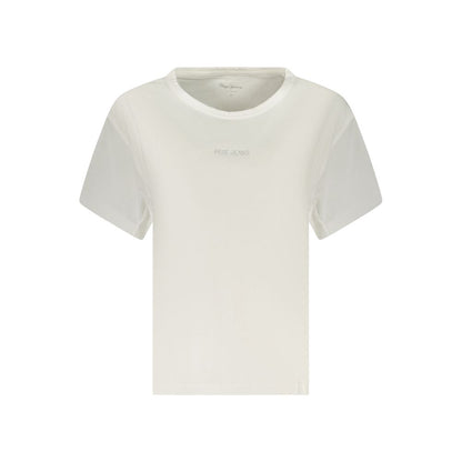Pepe Jeans White Cotton Women T-Shirt