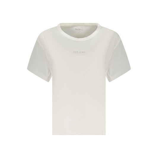 Pepe Jeans White Cotton Women T-Shirt
