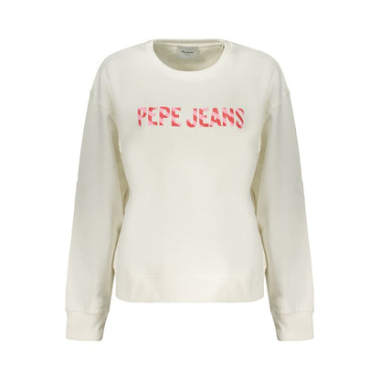 Pepe Jeans White Cotton Women's Sweatshirt