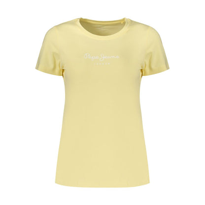Pepe Jeans Yellow Cotton Women's T-Shirt