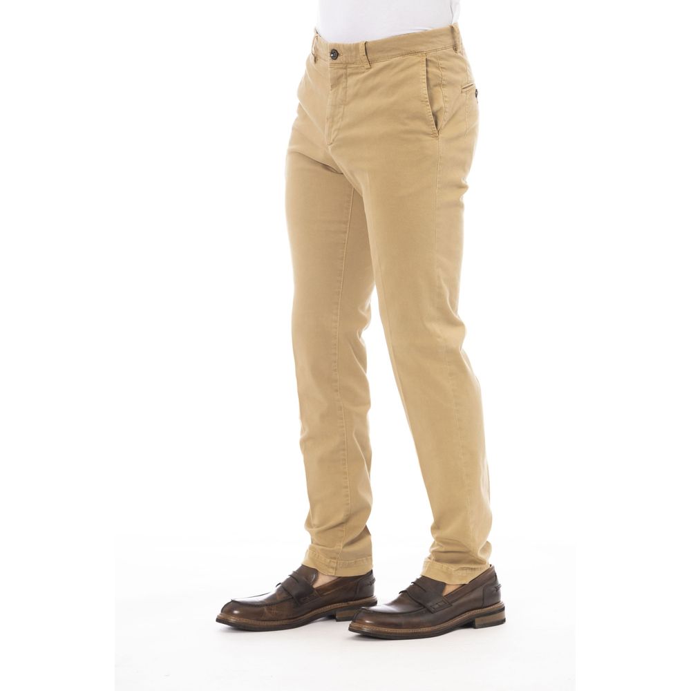 Peserico Beige Cotton Men Pants