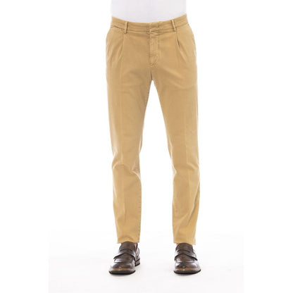 Peserico Beige Cotton Men Pants