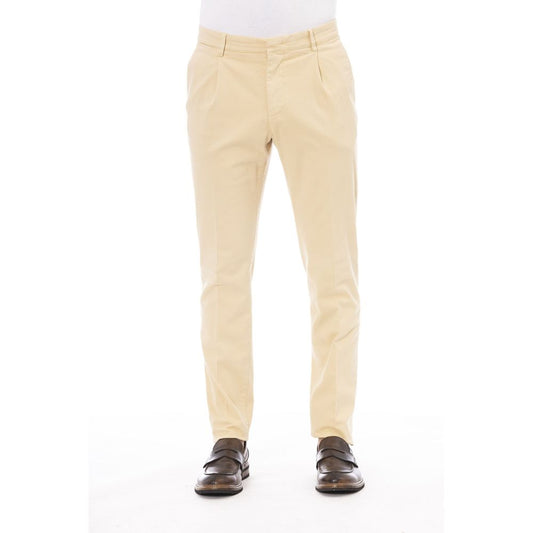 Peserico Beige Cotton Men Pants