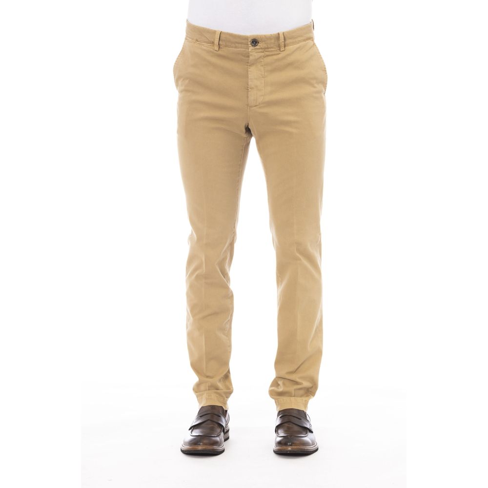 Peserico Beige Cotton Men Pants