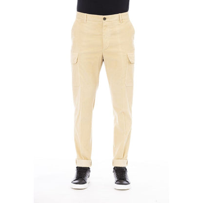 Peserico Beige Cotton Men Pants