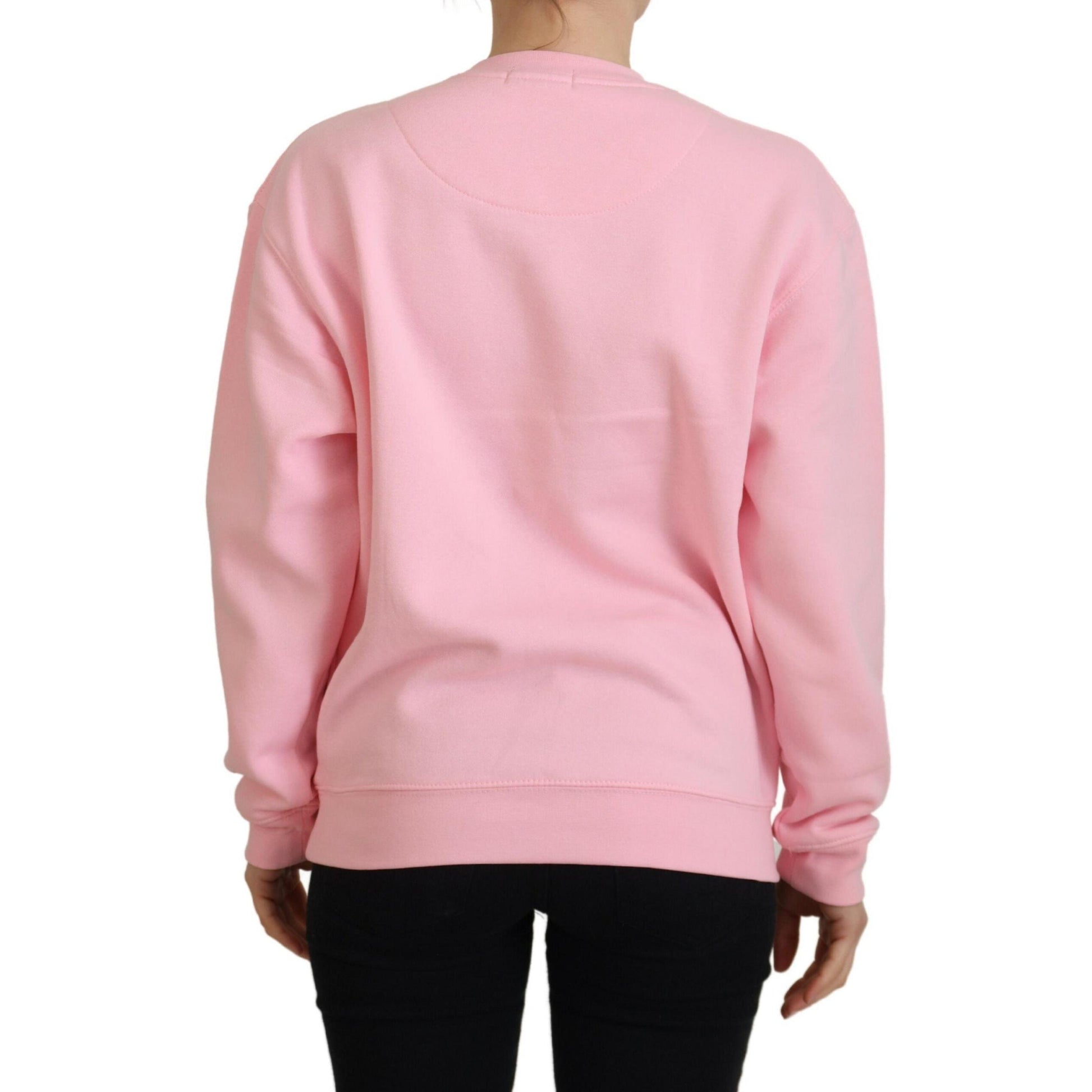 Philippe Model Pink Printed Long Sleeves Pullover Sweater