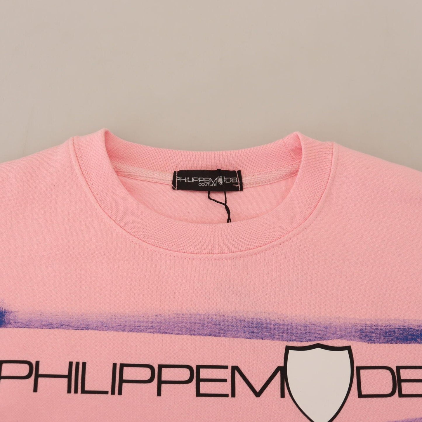 Philippe Model Pink Printed Long Sleeves Pullover Sweater