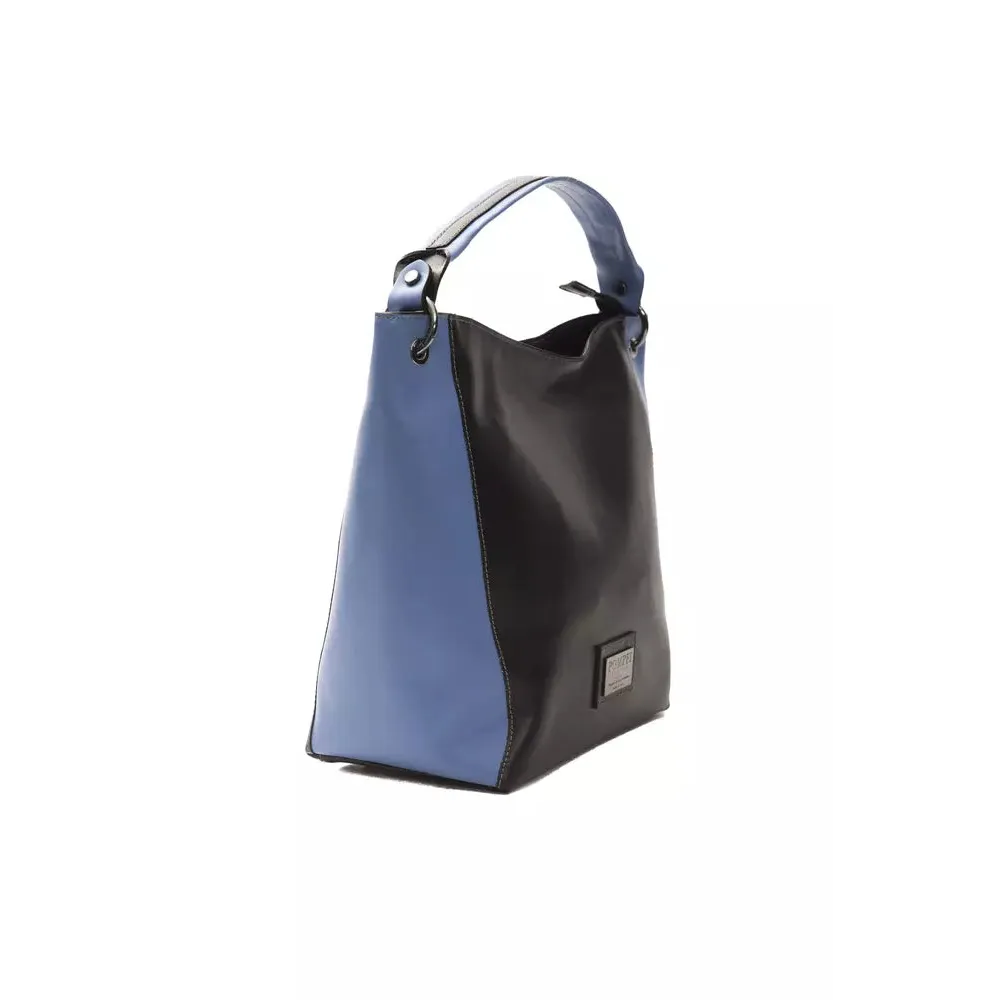 Pompei Donatella Black Leather Women Shoulder Bag