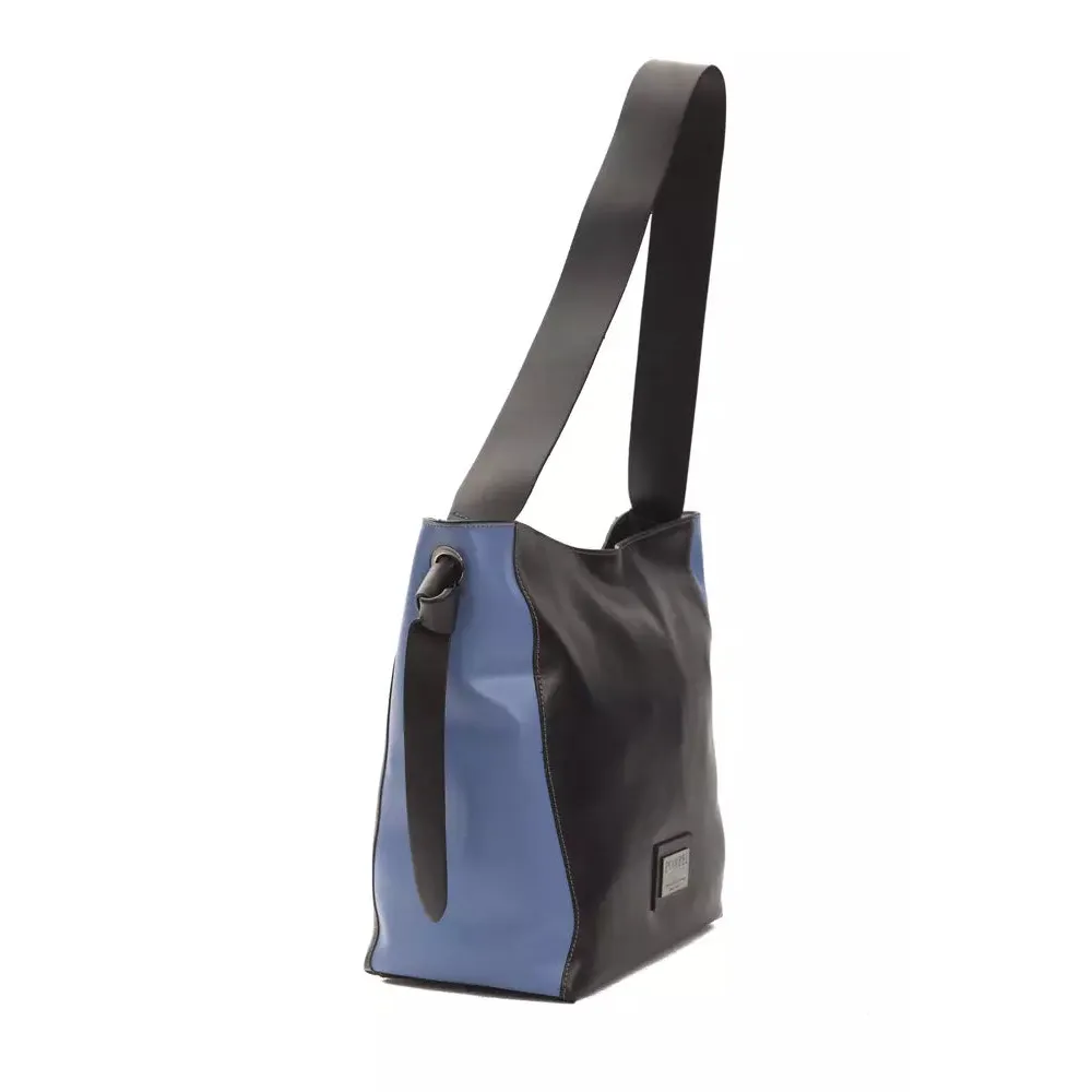 Pompei Donatella Black Leather Women Shoulder Bag