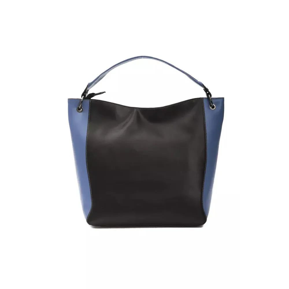 Pompei Donatella Black Leather Women Shoulder Bag