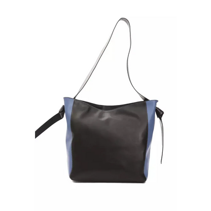 Pompei Donatella Black Leather Women Shoulder Bag
