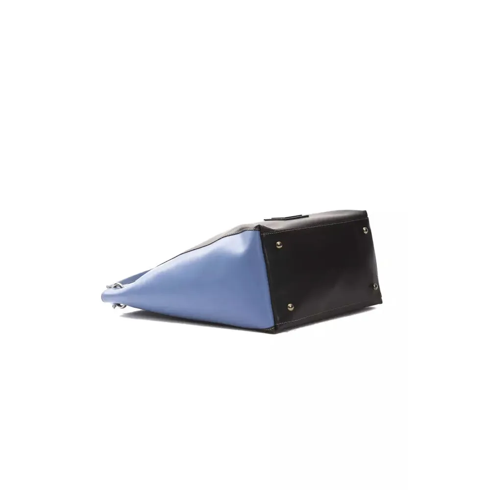 Pompei Donatella Black Leather Women Shoulder Bag