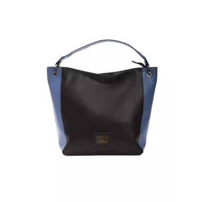 Pompei Donatella Black Leather Women Shoulder Bag