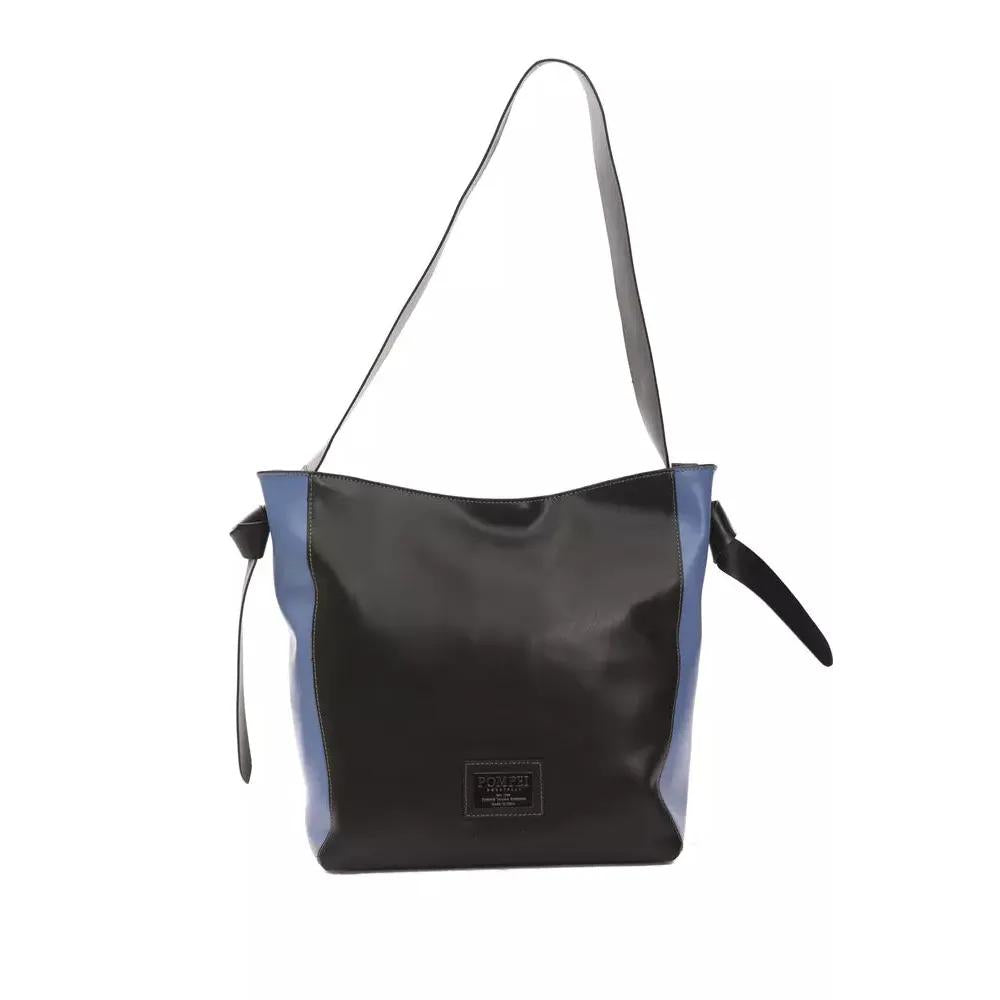Pompei Donatella Black Leather Women Shoulder Bag