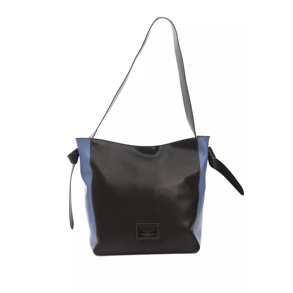 Pompei Donatella Black Leather Women Shoulder Bag