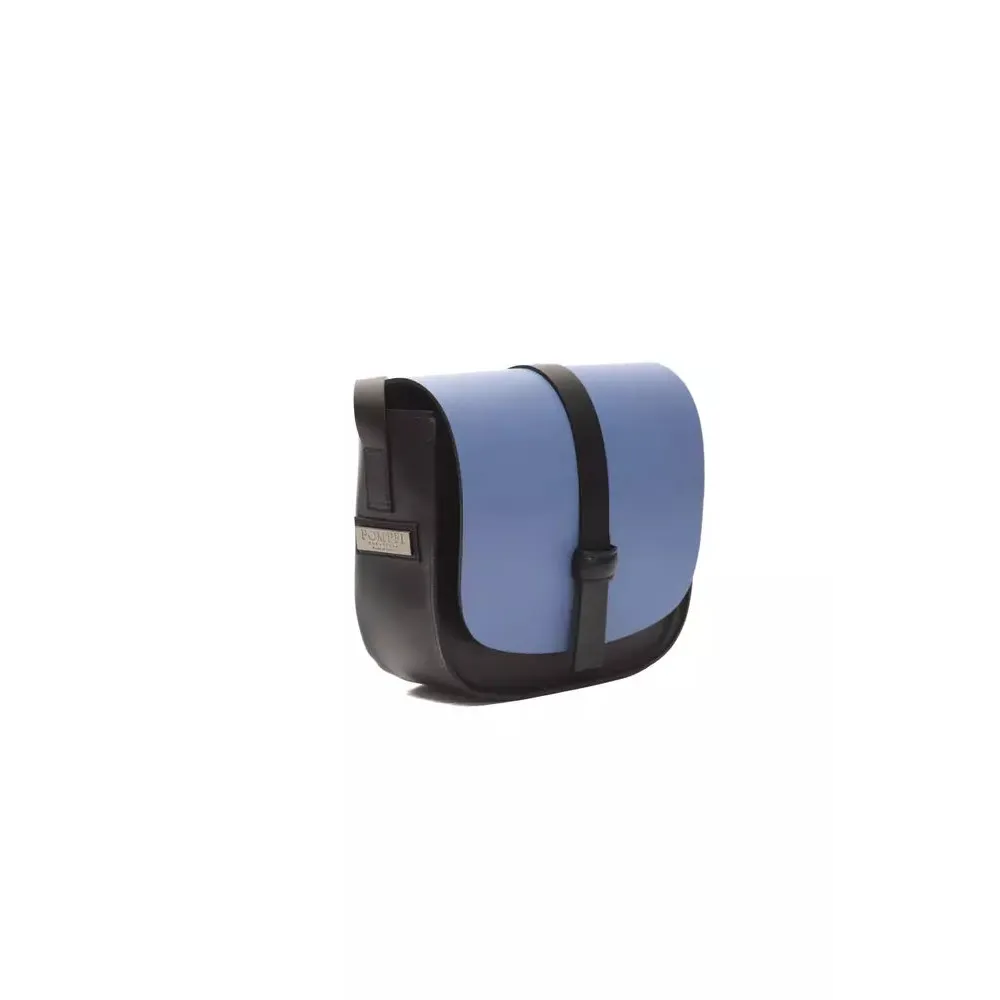 Pompei Donatella Blue Leather Women Crossbody Bag