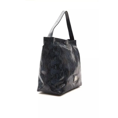 Pompei Donatella Blue Leather Women Shoulder Bag