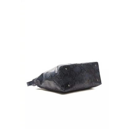 Pompei Donatella Blue Leather Women Shoulder Bag