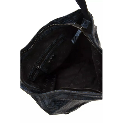 Pompei Donatella Blue Leather Women Shoulder Bag