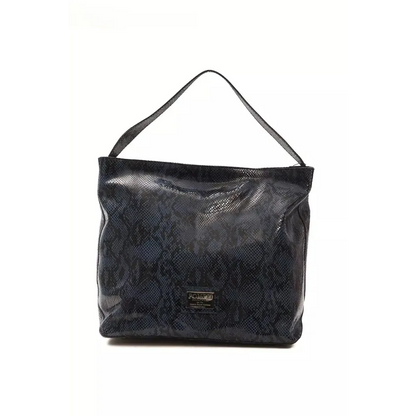 Pompei Donatella Blue Leather Women Shoulder Bag