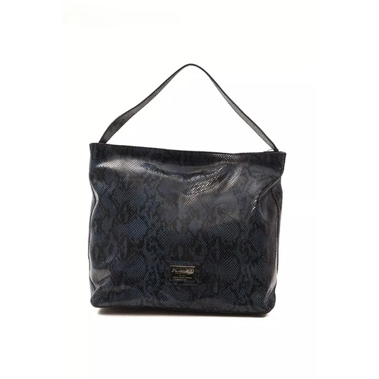 Pompei Donatella Blue Leather Women Shoulder Bag