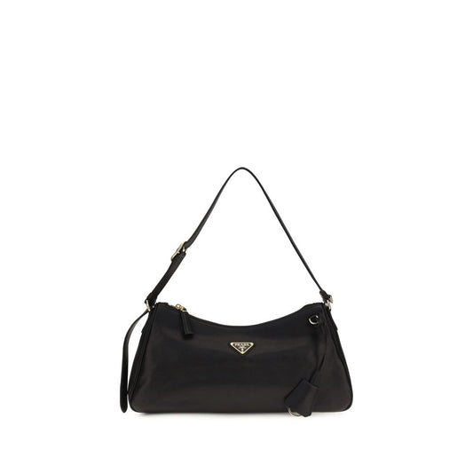 Prada Black Calf Leather Bos Taurus Shoulder Bag