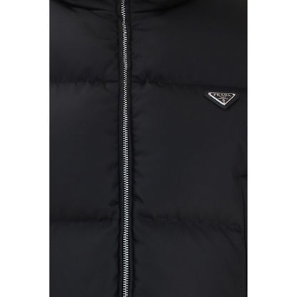 Prada Black Goose Down Full-Length Jacket