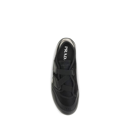 Prada Black Nylon Low Top Sneakers