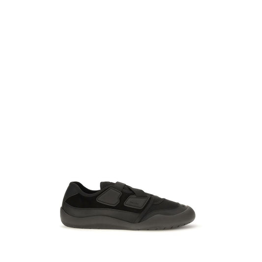 Prada Black Nylon Low Top Sneakers