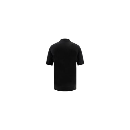 Prada Black Wool Oves Aries Polo Shirt