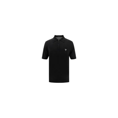 Prada Black Wool Oves Aries Polo Shirt