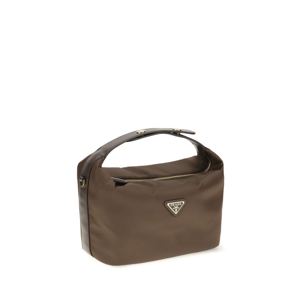 Prada Brown Recycled Polyamide Shoulder Bag