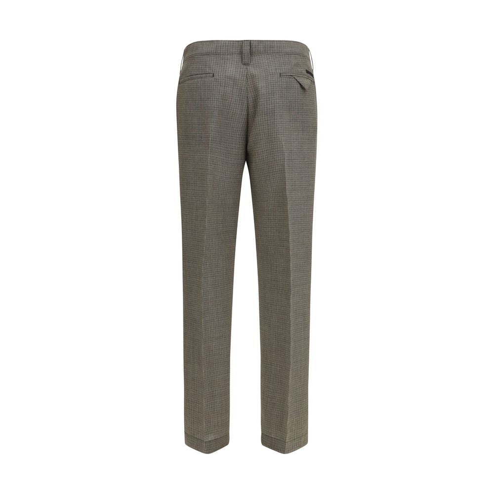 Prada Brown Wool Oves Aries Pants