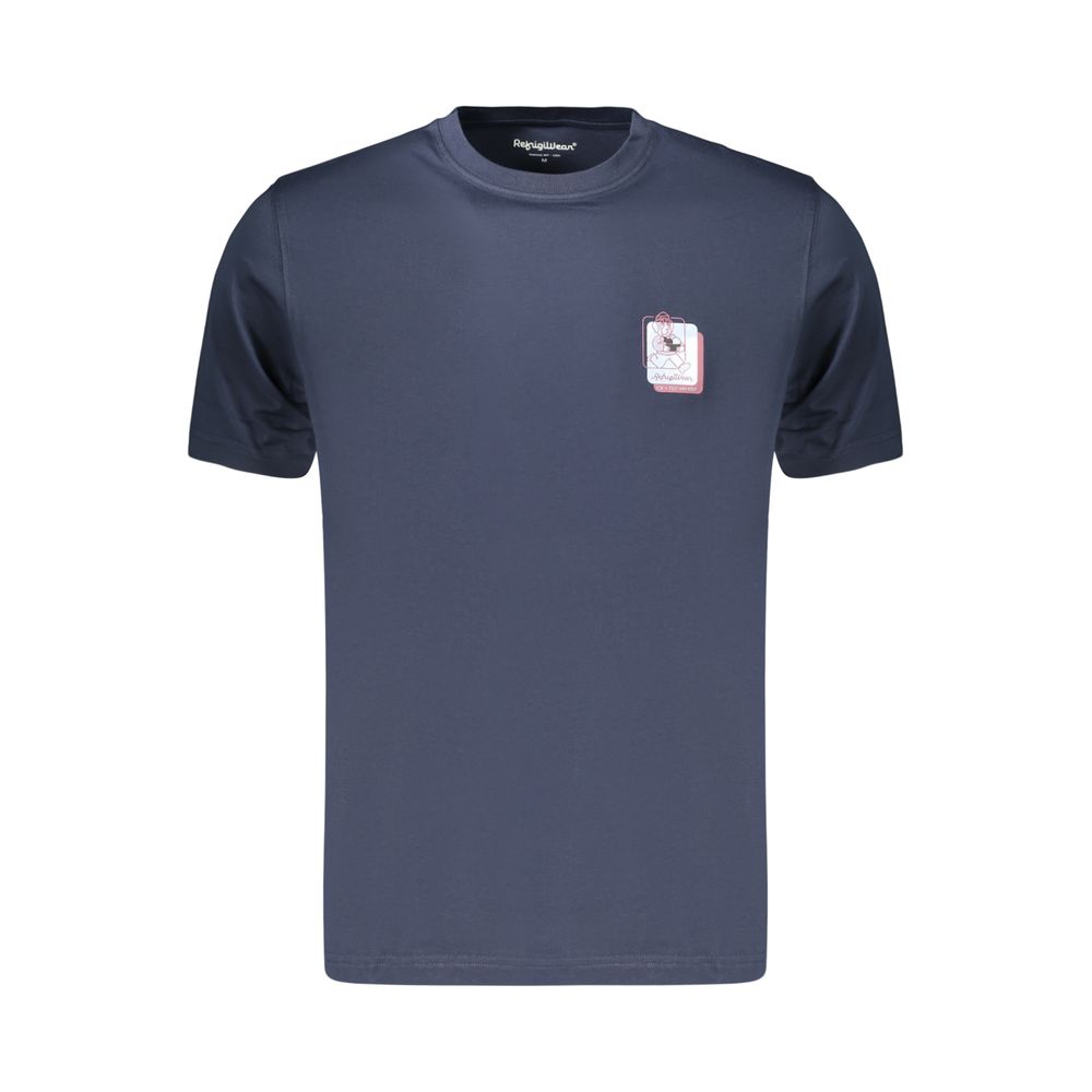 Refrigiwear Blue Cotton Men's T-Shirt