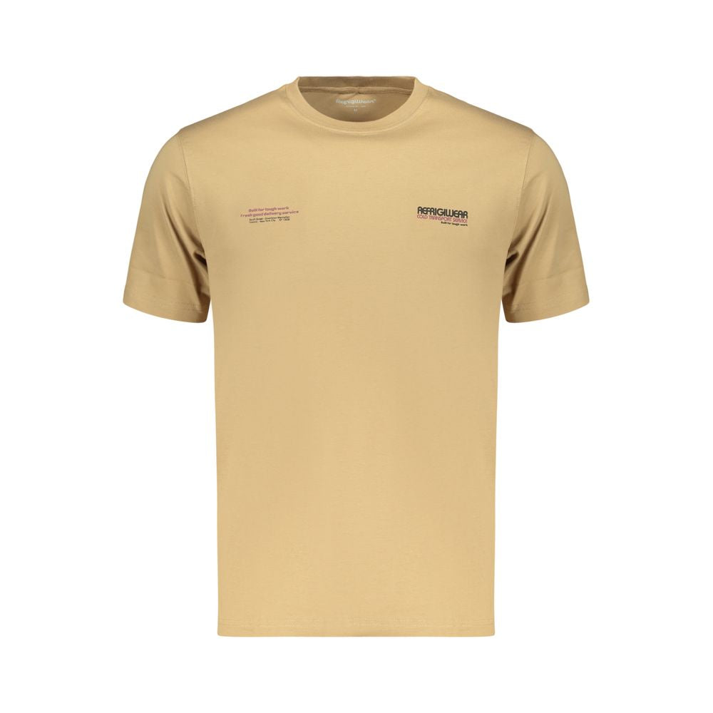 Refrigiwear Brown Cotton Men's T-Shirt