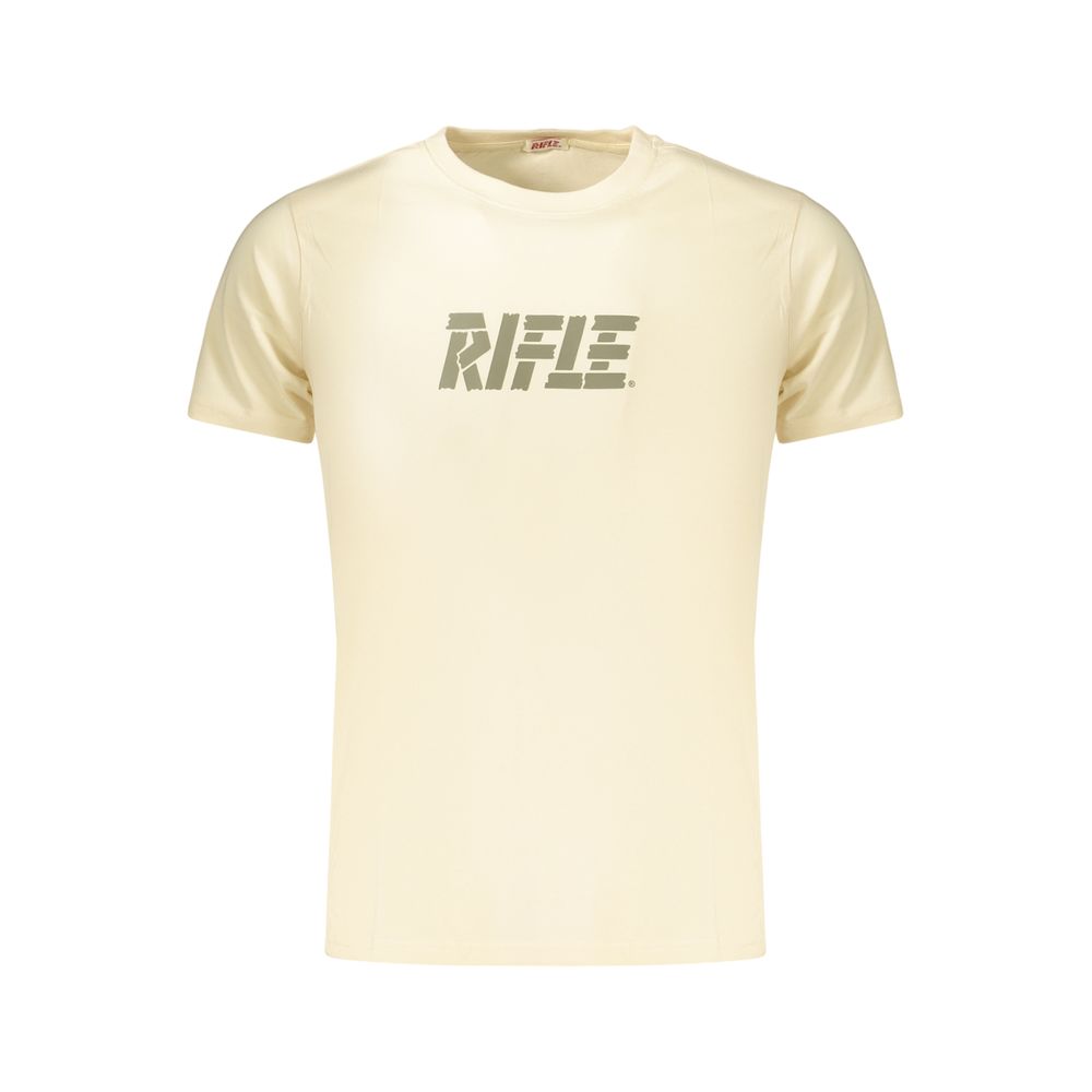 Rifle Beige Cotton Men's T-Shirt