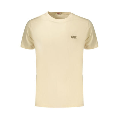 Rifle Beige Cotton Men's T-Shirt