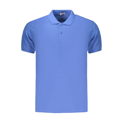 Rifle Blue Cotton Men's Polo Shirt