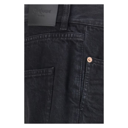 Saint Laurent Black Cotton Slim Fit Jeans