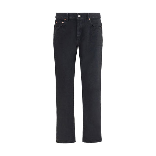 Saint Laurent Black Cotton Slim Fit Jeans