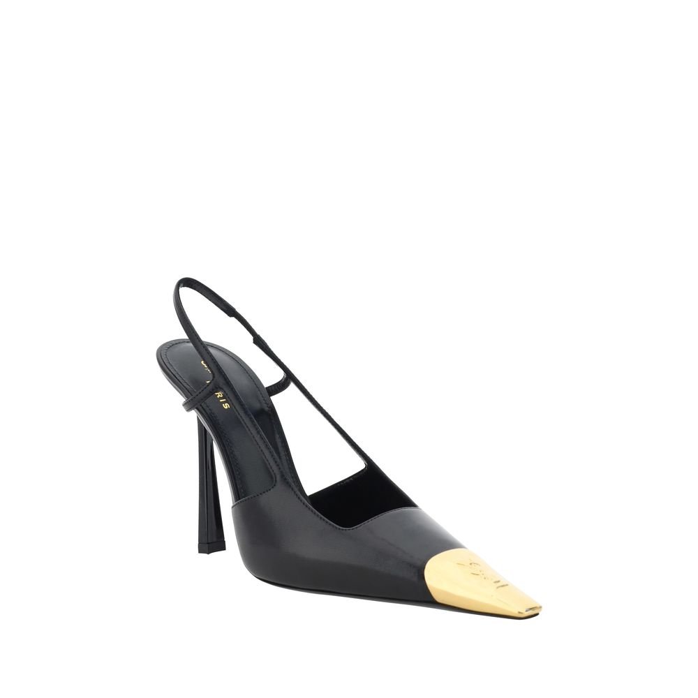 Saint Laurent Black Lamb Ovis Aries Aries High Heel Pumps