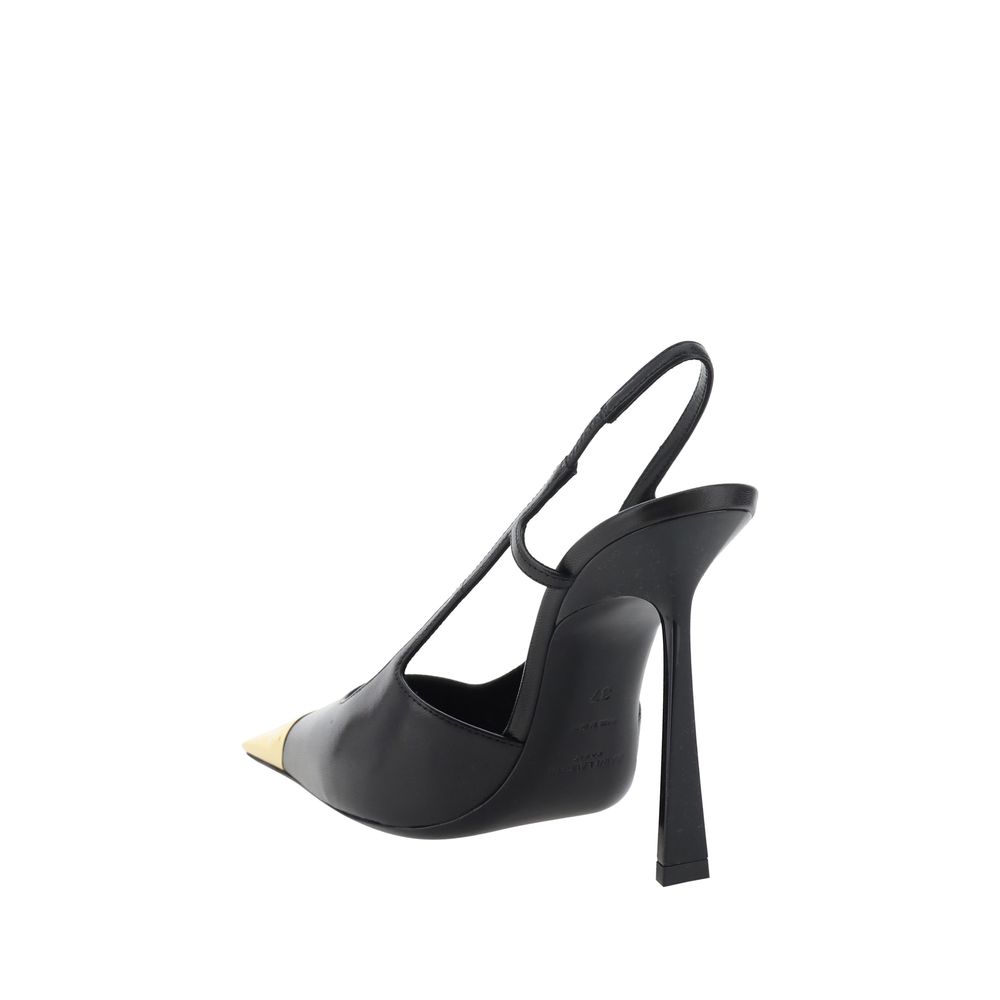 Saint Laurent Black Lamb Ovis Aries Aries High Heel Pumps
