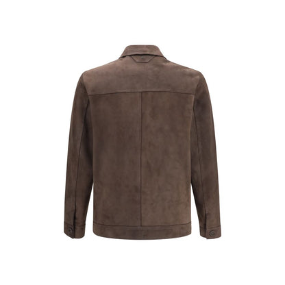 Salvatore Santoro Brown Leather Leather Jacket