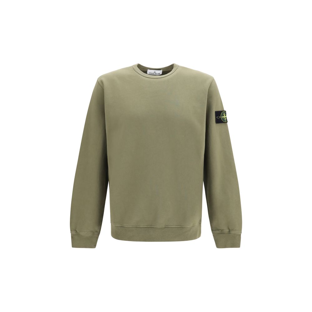 Stone Island Bicolor Cotton Sweatshirt