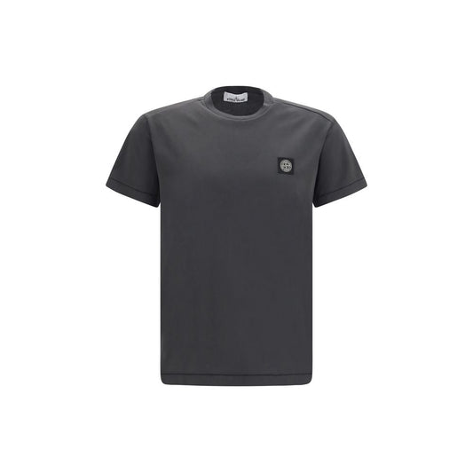 Stone Island Gray Cotton T-Shirt