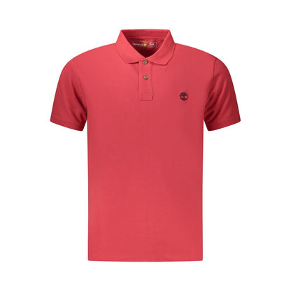 Timberland Red Cotton Men Polo Shirt