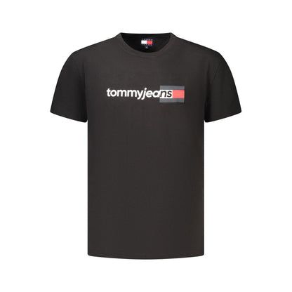 Tommy Hilfiger Black Cotton Men's T-Shirt