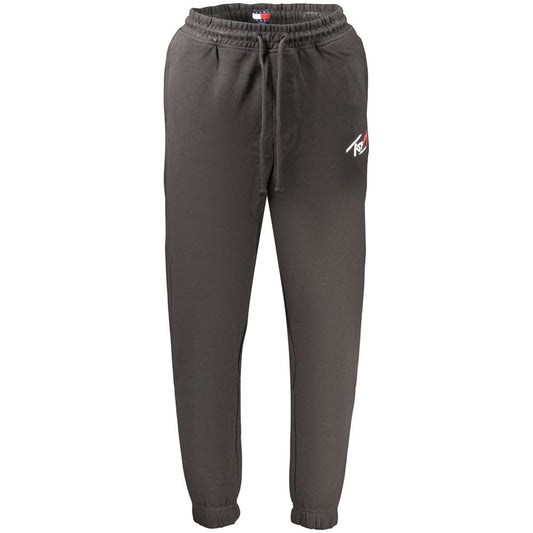 Tommy Hilfiger Black Cotton Mens Trousers