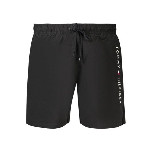 Tommy Hilfiger Black Polyester Men's Swimwear