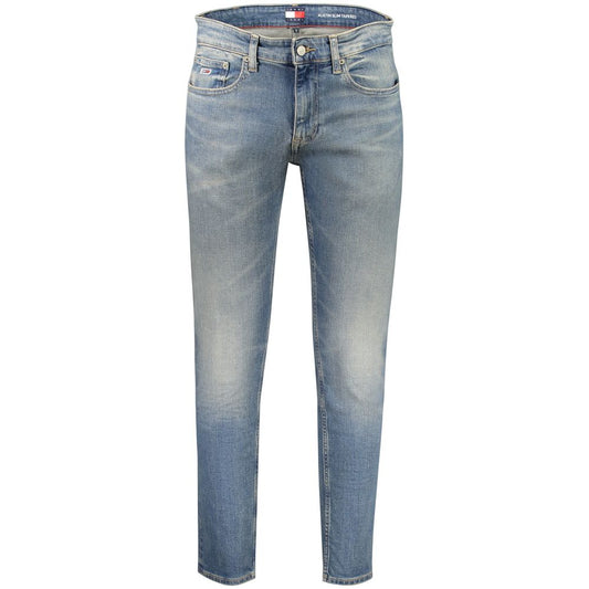 Tommy Hilfiger Blu Cotton Men's Slim Tapered Jeans